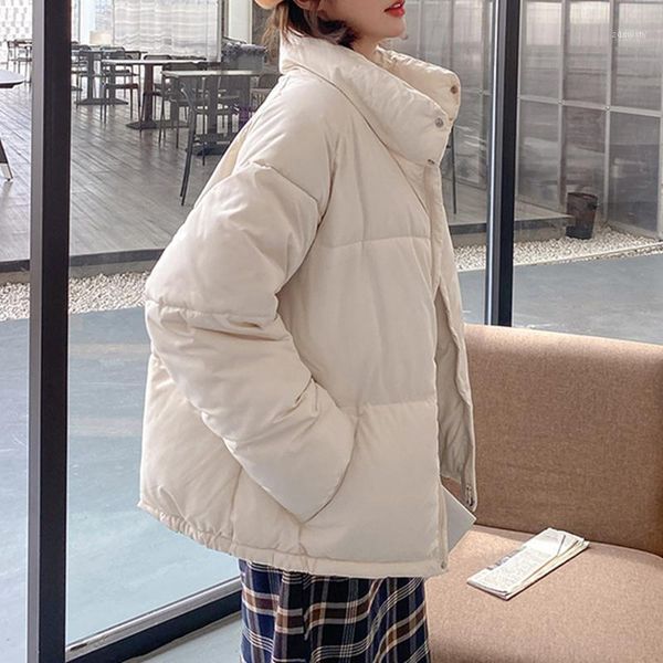 women's down & parkas casual loose thick cotton outwear bread coats winter jacket women warm parka femme woman clothing bf1, Black
women's down & parkas casual loose thick cotton outwear bread coats winter jacket women warm parka femme woman clothing bf1, Black