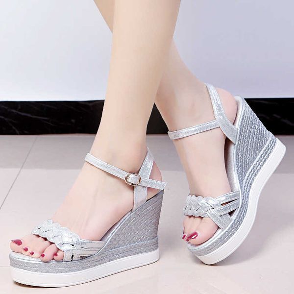 sandals weave wedges women 2021 10cm super high heels platform sandalias mujer summer chunky fashion ladies shoes 93qa, Black
sandals weave wedges women 2021 10cm super high heels platform sandalias mujer summer chunky fashion ladies shoes 93qa, Black