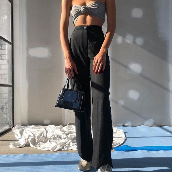 women's pants & capris fashion striped straight suit high waist thin loose casual black, Black;white
women's pants & capris fashion striped straight suit high waist thin loose casual black, Black;white