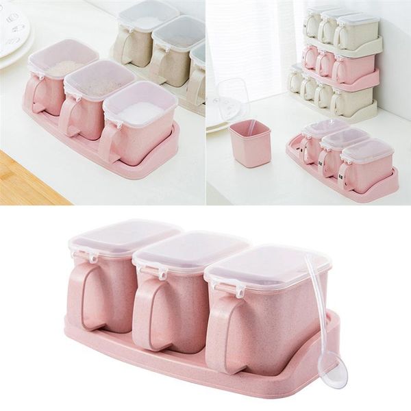 storage bottles & jars 4 compartment spice independent seasoning box kitchen salt sugar pepper condiment container
storage bottles & jars 4 compartment spice independent seasoning box kitchen salt sugar pepper condiment container