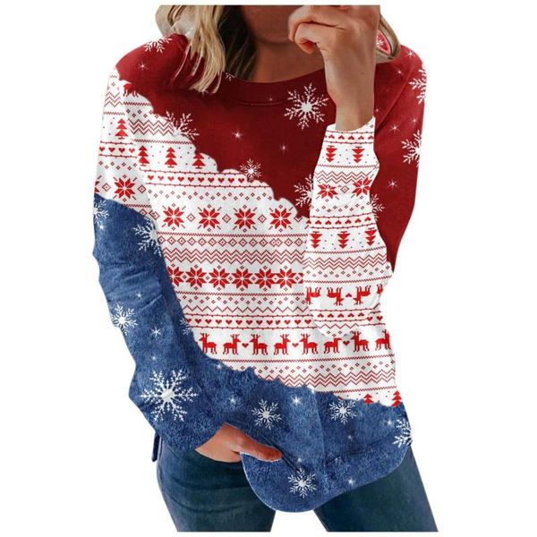 women's blouses & shirts long sleeve christmas crewneck sweatshirts casual loose pullover cute cat santa print blouse blusas mujer de, White
women's blouses & shirts long sleeve christmas crewneck sweatshirts casual loose pullover cute cat santa print blouse blusas mujer de, White