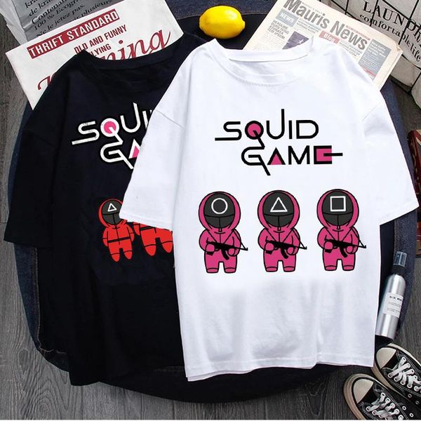 men's t-shirts korean tv squid game t shirt men kawaii cartoon summer 456 graphic tees harajuku fashion style t-shirt male, White;black
men's t-shirts korean tv squid game t shirt men kawaii cartoon summer 456 graphic tees harajuku fashion style t-shirt male, White;black