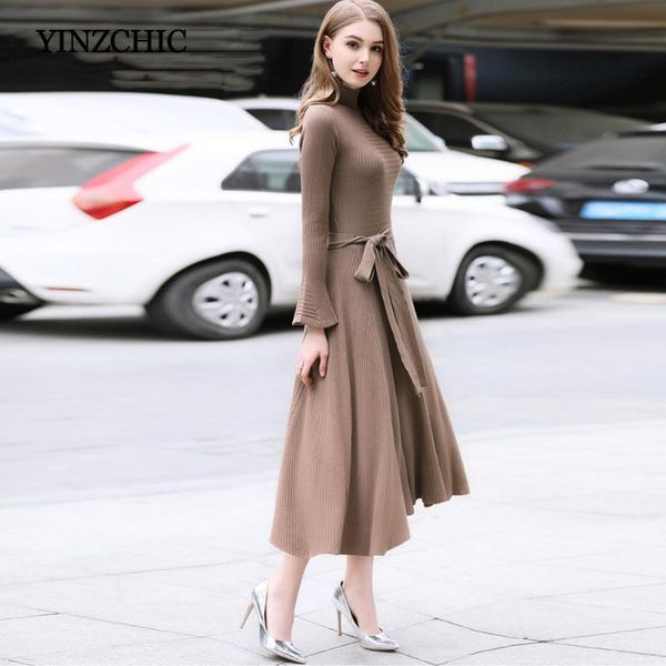casual dresses thick womans winter knitted solid color woman slim a-line dress autumn female party warm street women, Black;gray
casual dresses thick womans winter knitted solid color woman slim a-line dress autumn female party warm street women, Black;gray