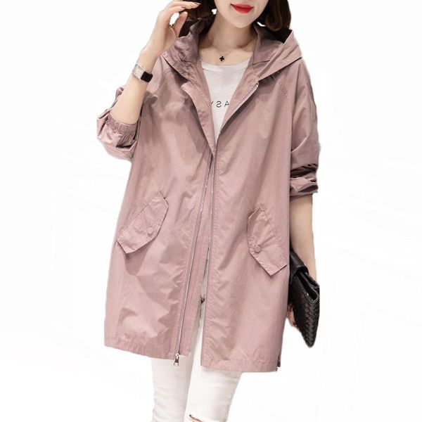 casual windbreaker for women 2021 spring autumn fashion solid color plus size loose mid-length thin jacket female jd1166 women's jacket, Black;brown
casual windbreaker for women 2021 spring autumn fashion solid color plus size loose mid-length thin jacket female jd1166 women's jacket, Black;brown