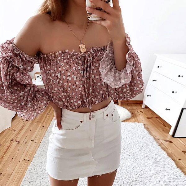 women's blouses & shirts foridol off the shoulder blouse women vintage crop long sleeve spring autumn chiffon streetwear 2021, White
women's blouses & shirts foridol off the shoulder blouse women vintage crop long sleeve spring autumn chiffon streetwear 2021, White