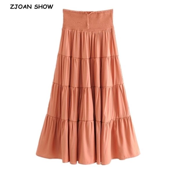 bohemian beige orange long skirt boho holiday women elastic high waist stitching pleated swing skirts beach 210429, Black
bohemian beige orange long skirt boho holiday women elastic high waist stitching pleated swing skirts beach 210429, Black
