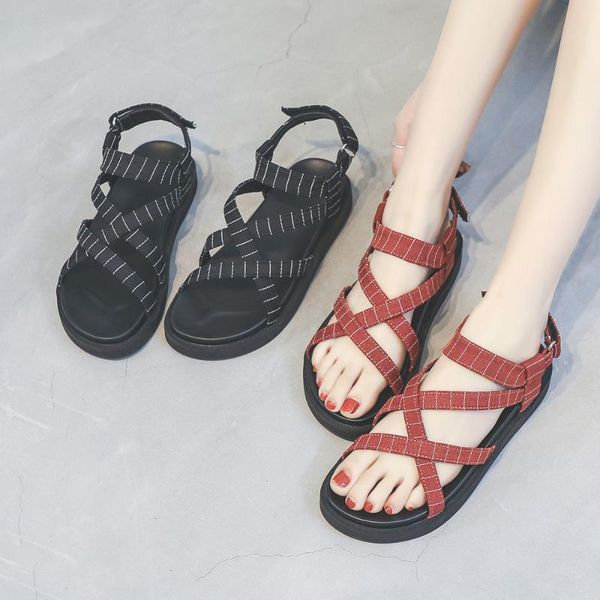 sandals 2021 woman summer open toe flat shoes women elastic band party platform women's beach outdoors, Black
sandals 2021 woman summer open toe flat shoes women elastic band party platform women's beach outdoors, Black