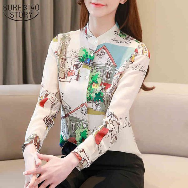 spring fashion long sleeve slim printed mulberry silk temperament women blouse ol vertical collar lady blusa 8115 50 210508, White
spring fashion long sleeve slim printed mulberry silk temperament women blouse ol vertical collar lady blusa 8115 50 210508, White