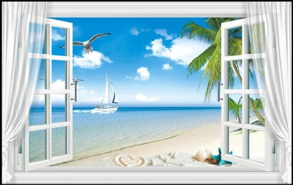wallpapers custom mural 3d wall paper blue sky and white clouds window curtain beach coconut tree po wallpaper in the living room
wallpapers custom mural 3d wall paper blue sky and white clouds window curtain beach coconut tree po wallpaper in the living room
