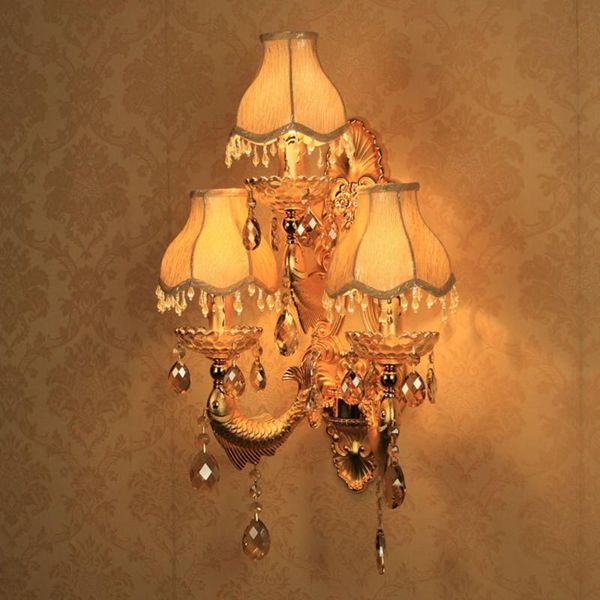 wall lamp european golden carved alloy fish crystal corridor lights bedroom bedsides sconces candle style living room light
wall lamp european golden carved alloy fish crystal corridor lights bedroom bedsides sconces candle style living room light