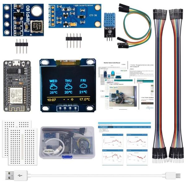 smart home control esp8266 weather station kit for humidity and ambient pressure sensors 8266 accessories sensor
smart home control esp8266 weather station kit for humidity and ambient pressure sensors 8266 accessories sensor