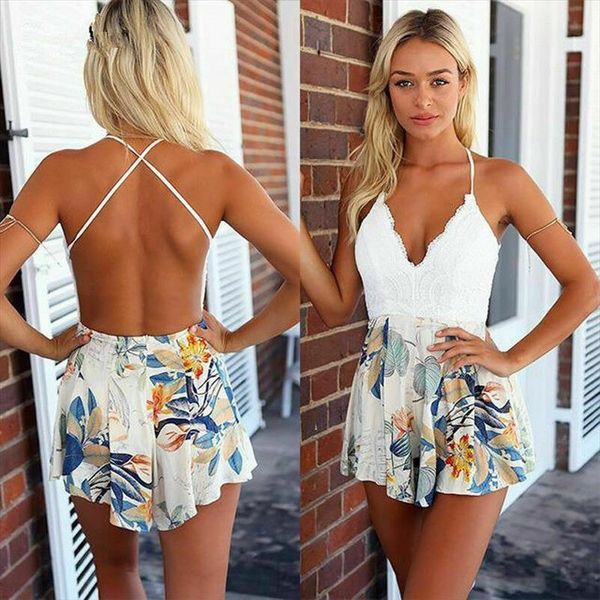 fashion summer spaghetti strap womens dress lace floral deep empire backless mini sundress casual holiday, Black;gray
fashion summer spaghetti strap womens dress lace floral deep empire backless mini sundress casual holiday, Black;gray