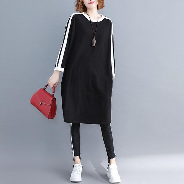 casual dresses os353, Black;gray 
casual dresses os353, Black;gray