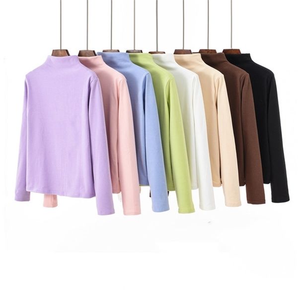 spring women plus size elasticity bottoming t shirt high collar long sleeve slim fit 's autumn wild tshirt 210520, White
spring women plus size elasticity bottoming t shirt high collar long sleeve slim fit 's autumn wild tshirt 210520, White