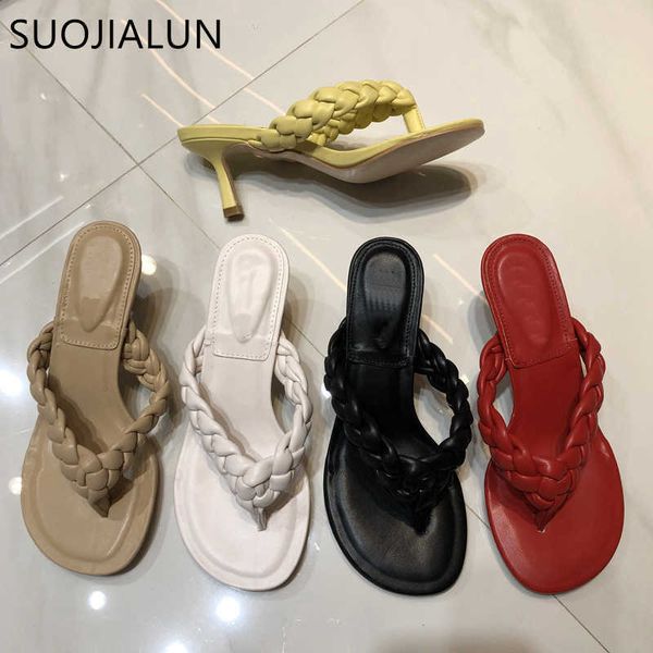 suojialun fashion brand weave women slipper thin high heel ladies sandal shoes summer outdoor beach slides casual flip flops muj 210630, Black
suojialun fashion brand weave women slipper thin high heel ladies sandal shoes summer outdoor beach slides casual flip flops muj 210630, Black