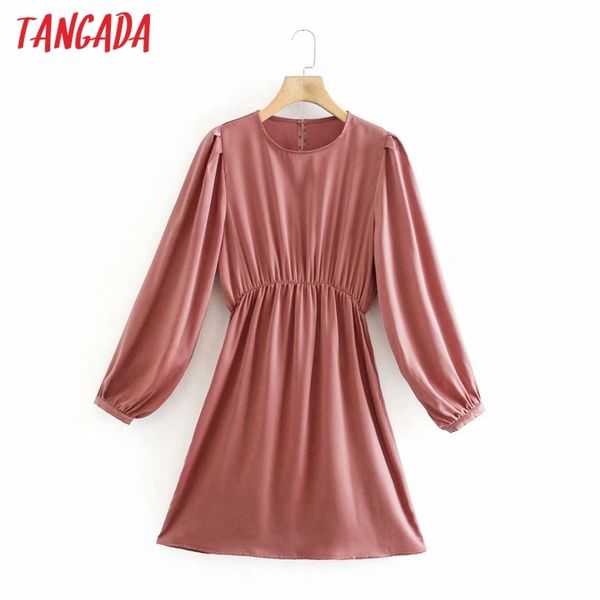 women solid pink satin arrival long sleeve ladies strethy waist mini dress vestidos xn206 210416, Black;gray
women solid pink satin arrival long sleeve ladies strethy waist mini dress vestidos xn206 210416, Black;gray
