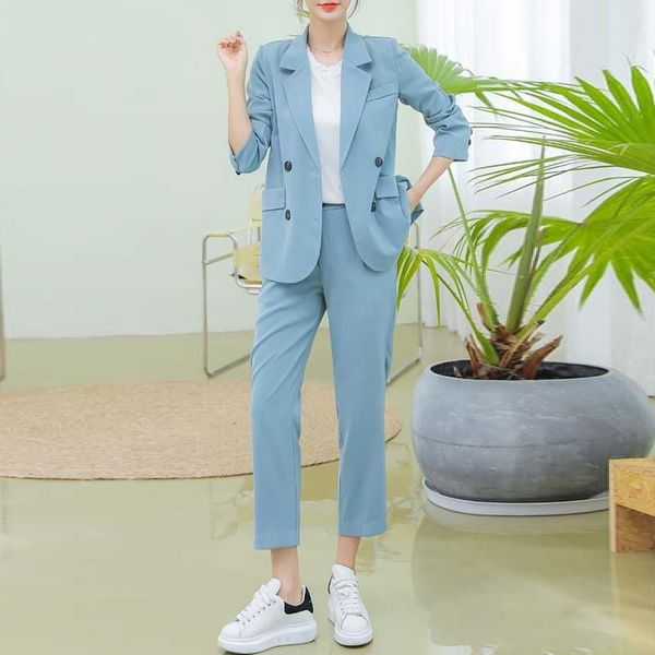 women's two piece pants women elegant business double breasted work blazer suits ol sets slim blazers jackets and trouser pieces pink, White
women's two piece pants women elegant business double breasted work blazer suits ol sets slim blazers jackets and trouser pieces pink, White