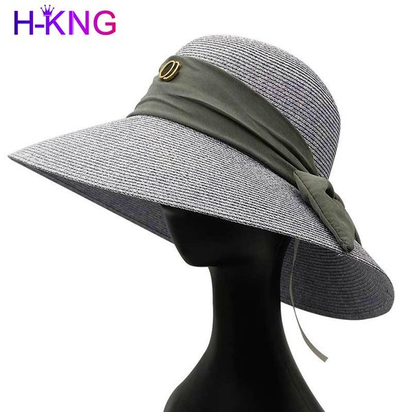 summer exquisite letter ribbon hand-woven high-quality raffia solid color ladies straw hat wide brim hats, Blue;gray
summer exquisite letter ribbon hand-woven high-quality raffia solid color ladies straw hat wide brim hats, Blue;gray