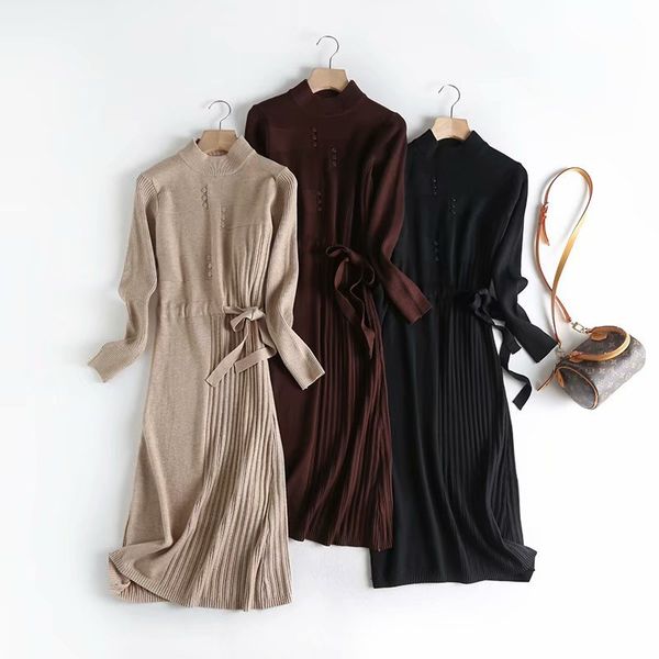dress Korean design solid mesh knitted shirt high waist a line dressed as pull femme, Black;gray
dress Korean design solid mesh knitted shirt high waist a line dressed as pull femme, Black;gray