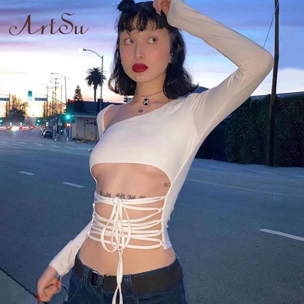 women's t-shirt white bandage t shirt long sleeve women clothes streetwear ladies hollow out lace up slim crop asts60951
women's t-shirt white bandage t shirt long sleeve women clothes streetwear ladies hollow out lace up slim crop asts60951