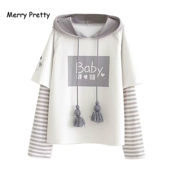 merry pretty cotton women's letter print striped patchwork hoodies sweatshirts spring long sleeve hooded tracksuit pullover 210813, Black
merry pretty cotton women's letter print striped patchwork hoodies sweatshirts spring long sleeve hooded tracksuit pullover 210813, Black