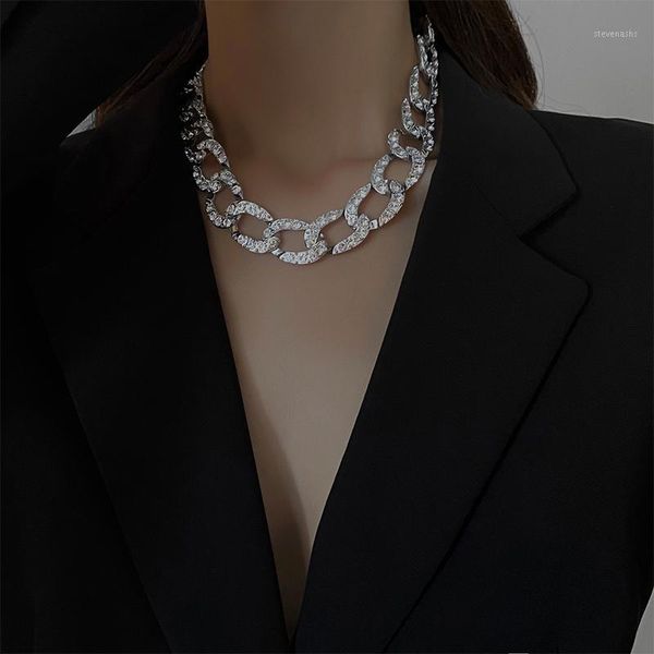 punk metal choker crystal necklace collar statement hip hop big chunky aluminum gold color thick chain necklace women jewelry1, Golden;silver
punk metal choker crystal necklace collar statement hip hop big chunky aluminum gold color thick chain necklace women jewelry1, Golden;silver