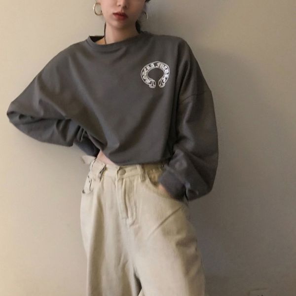 chrome/hearts sweatshirts hanfeng letter printing pullover sweater for women's early autumn, Black
chrome/hearts sweatshirts hanfeng letter printing pullover sweater for women's early autumn, Black