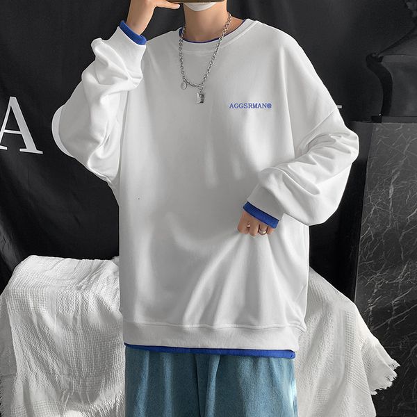 mens sweater harajuku style holiday two piece sweater men's spring loose trend leisure handsome couple wear long sleeve tins, Black
mens sweater harajuku style holiday two piece sweater men's spring loose trend leisure handsome couple wear long sleeve tins, Black