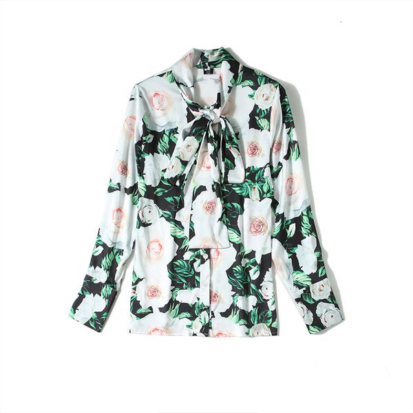 knits women fashion elegant chiffon long sleeve bow collar floral print green shirt blouse slim casual female holidays blusas, White
knits women fashion elegant chiffon long sleeve bow collar floral print green shirt blouse slim casual female holidays blusas, White