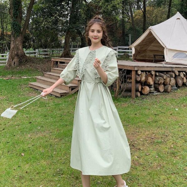 party dresses ladies dress latest summer 2021 green waist slim doll collar puff sleeves mid length, White;black
party dresses ladies dress latest summer 2021 green waist slim doll collar puff sleeves mid length, White;black