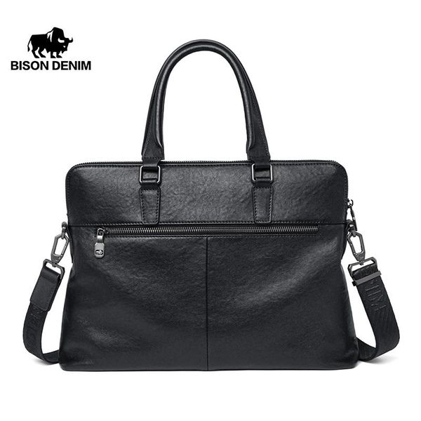 briefcases bison denim luxury genuine leather men briefcase 15.6" lapbag office computer shoulder handbag n20219-1b
briefcases bison denim luxury genuine leather men briefcase 15.6" lapbag office computer shoulder handbag n20219-1b