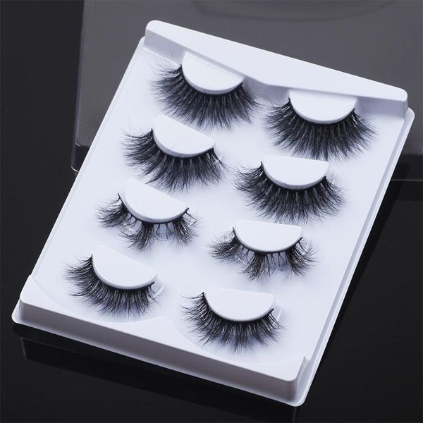 faux mink hair soft false eyelashes 4 pairs 1 pack fluffy wispy long thick lashe handmade lash makeup extension
faux mink hair soft false eyelashes 4 pairs 1 pack fluffy wispy long thick lashe handmade lash makeup extension