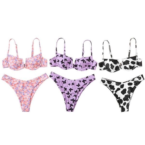 one-piece suits women 2pcs bikini set spaghetti strap v-neck underwire padded swimsuit boho floral butterfly cow print bathing suit
one-piece suits women 2pcs bikini set spaghetti strap v-neck underwire padded swimsuit boho floral butterfly cow print bathing suit