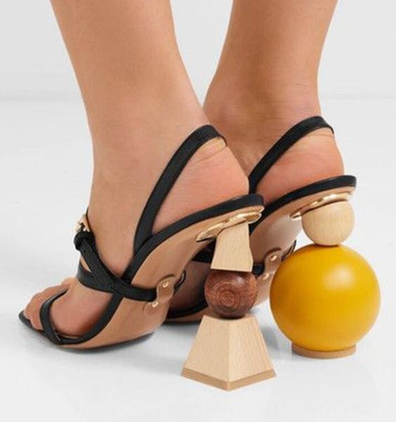 sestito women strange style heels ankle strap sandals ladies building blocks dress runway girls summer slingback, Black
sestito women strange style heels ankle strap sandals ladies building blocks dress runway girls summer slingback, Black