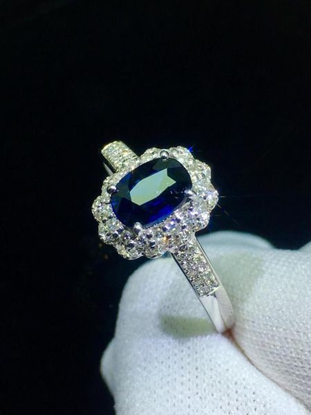 cluster rings fine jewelry sapphire ring natural 0.86ct blue gemstone pure 18 k gold for women diamonds, Golden;silver
cluster rings fine jewelry sapphire ring natural 0.86ct blue gemstone pure 18 k gold for women diamonds, Golden;silver