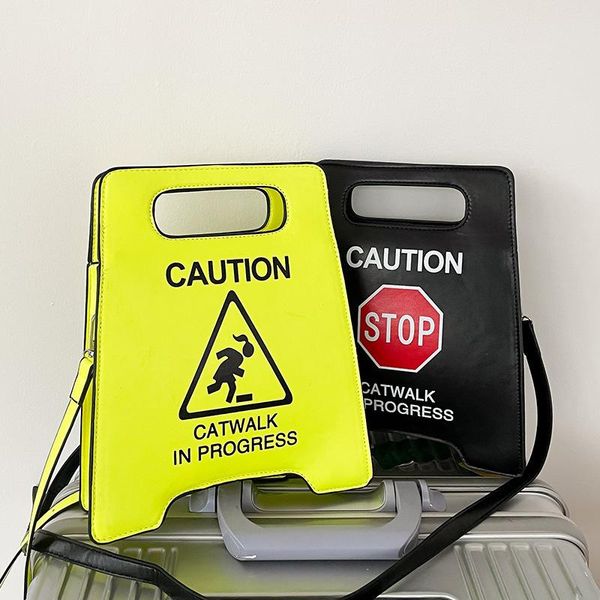 evening bags fun fashion warning sign shape women bag letter printing shoulder ladies hand crossbody messenger purse tote
evening bags fun fashion warning sign shape women bag letter printing shoulder ladies hand crossbody messenger purse tote