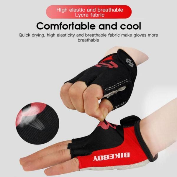 cycling gloves bike bicycle half finger padded non slips sport sports anti-skid breathable, Black
cycling gloves bike bicycle half finger padded non slips sport sports anti-skid breathable, Black