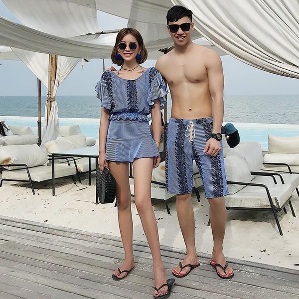 matching couple swimsuit men swim shorts & women skirt set swimwear quick dry beach pants swimming surfing board one-piece suits
matching couple swimsuit men swim shorts & women skirt set swimwear quick dry beach pants swimming surfing board one-piece suits