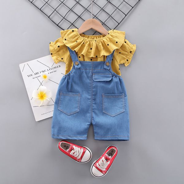 new good quality factory price fashion selling childrens denim bib short-sleeved two-piece suit, White
new good quality factory price fashion selling childrens denim bib short-sleeved two-piece suit, White