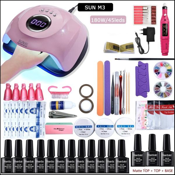nail art kits 12pcs with 180w lamp gel polish 20000rpm electric drill manicure set tools
nail art kits 12pcs with 180w lamp gel polish 20000rpm electric drill manicure set tools