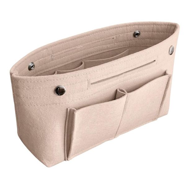 multifunctional felt storage bag handbag inner pouch insert cosmetics - size l (beige) bags
multifunctional felt storage bag handbag inner pouch insert cosmetics - size l (beige) bags