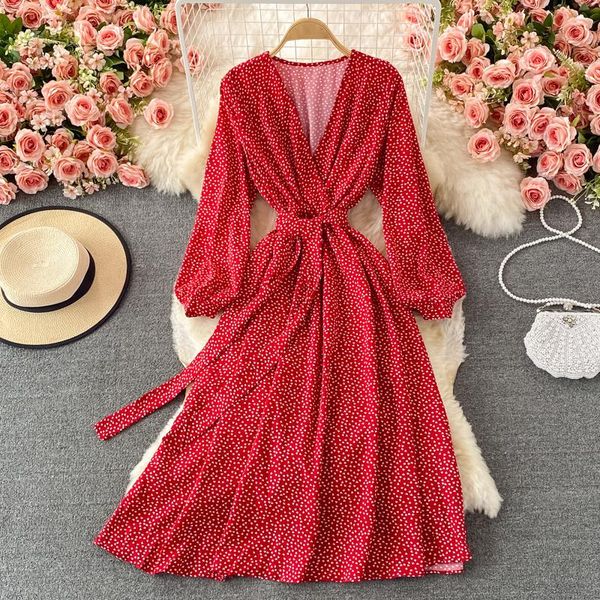 casual dresses autumn korean chic bubble sleeve lace up waist slim v-neck floral dress elegant long, Black;gray
casual dresses autumn korean chic bubble sleeve lace up waist slim v-neck floral dress elegant long, Black;gray