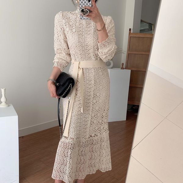 casual dresses streetwear vintage lace hook flowers 2021 slim all match femme ol a-line sweet long es vestidos qen9, Black;gray
casual dresses streetwear vintage lace hook flowers 2021 slim all match femme ol a-line sweet long es vestidos qen9, Black;gray
