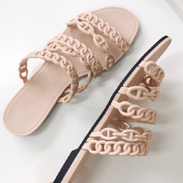 official website 70% off outlet summer women fashion flats chain jelly sandals elegant ladies shoes luxury brand designers design genuine le, Black
official website 70% off outlet summer women fashion flats chain jelly sandals elegant ladies shoes luxury brand designers design genuine le, Black