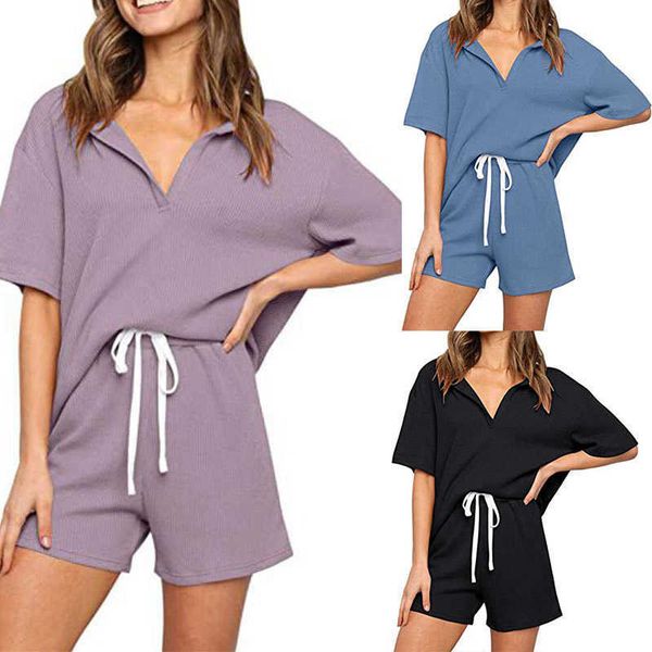 summer loose tracksuits 2 piece set women short sleeve t-shirt and short pants suits women casual solid color homewear 210527, White
summer loose tracksuits 2 piece set women short sleeve t-shirt and short pants suits women casual solid color homewear 210527, White