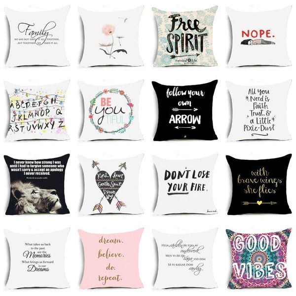 creative home living room pillowcase english alphabet polyester printing pillow cover sofa car lumbar cushion cushion/decorative
creative home living room pillowcase english alphabet polyester printing pillow cover sofa car lumbar cushion cushion/decorative
