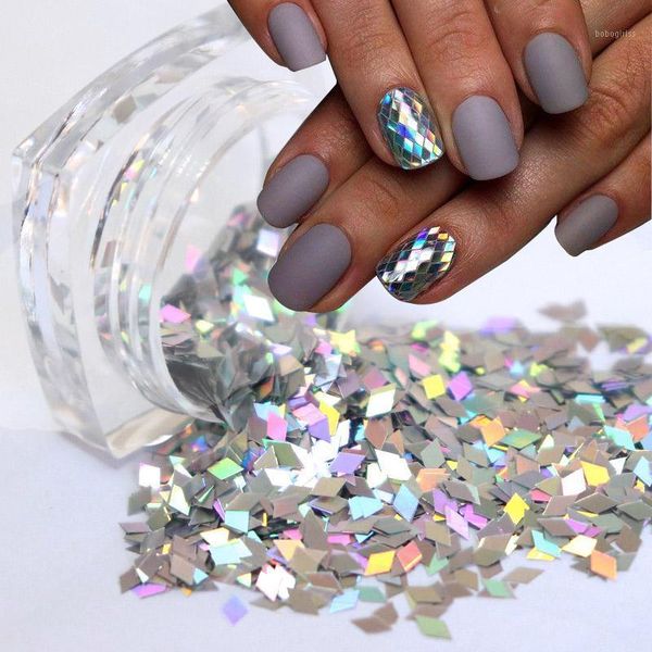 laser silver nail flakes rhombus shape holographic glitter sequins mini slice sparkly paillette art decorations tips1, Silver;gold
laser silver nail flakes rhombus shape holographic glitter sequins mini slice sparkly paillette art decorations tips1, Silver;gold