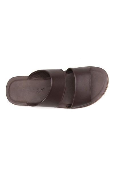 slippers florra genuine leather band men slipper 203125, Black