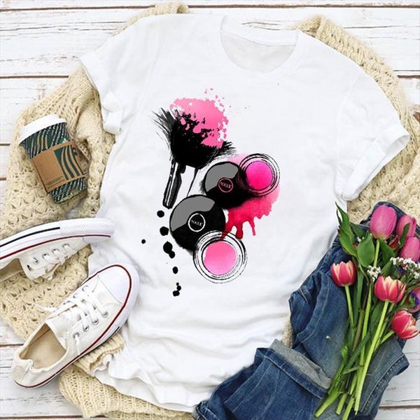 graphic printing vogue make womens t shirt up fashion finger nail summer lady clothing clothes tee female, White
graphic printing vogue make womens t shirt up fashion finger nail summer lady clothing clothes tee female, White