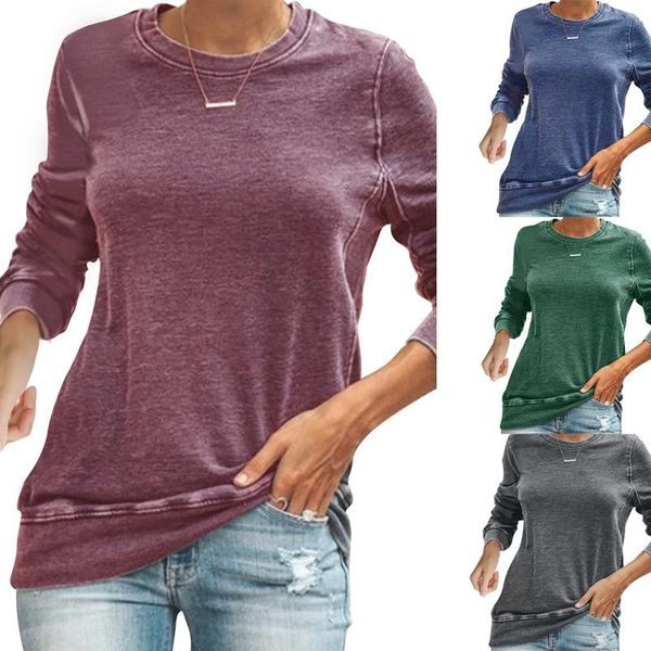 women's t-shirt women solid female o-neck long sleeve patchwork fashion t-shirts casual, White
women's t-shirt women solid female o-neck long sleeve patchwork fashion t-shirts casual, White